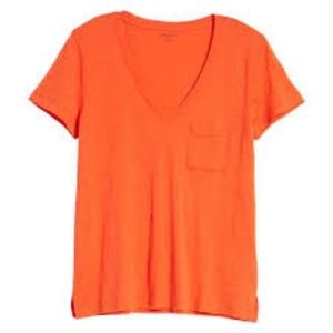 Madewell Whisper Cotton V-Neck Pocket Tee